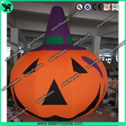 3m Customized Oxford Inflatable Pumpkin With Witch Hat  For Halloween Decoration