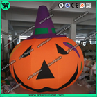 3m Customized Oxford Inflatable Pumpkin With Witch Hat  For Halloween Decoration