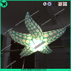 Indoor Event Hanging Decoration Inflatable Character/Inflatable Starfish With LED Light
