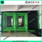 High Quantity Green Inflatable Paint Booth, PVC tarpulin Inflatable Booth Tent
