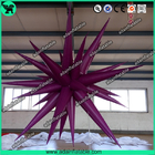 2m 210T Polyester Cloth Purple Inflatable Star