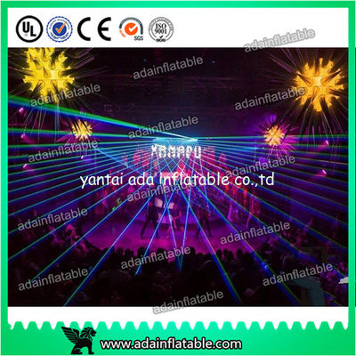 Event Party Decoration Golden Silver 2M  Inflatable Star With LED Lighting