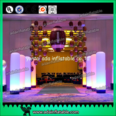 3M Wedding Stage Decoration Inflatable Column With LED Lighting