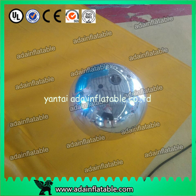 40cm Holiday Inflatable Silver Mirror Ball Balloons Dia. 5M For Display