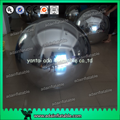 Wedding Stage Christmas Decoration Inflatable Mirror Balls Large Gold / Silver
