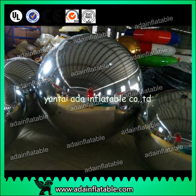 Wedding Stage Christmas Decoration Inflatable Mirror Balls Large Gold / Silver