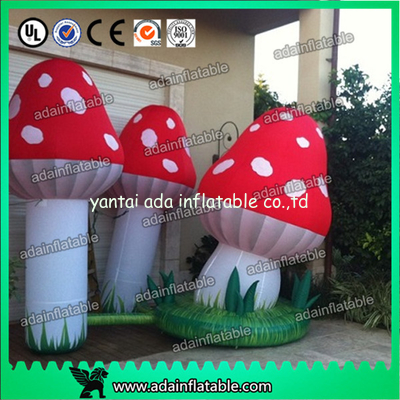 Air Blown Inflatable Orange Lighting Event Inflatable Mushroom