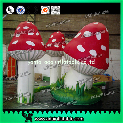 Air Blown Inflatable Orange Lighting Event Inflatable Mushroom