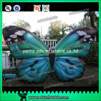 Outdoor Advertising Inflatable Butterfly Beautiful Green High Tear Strength