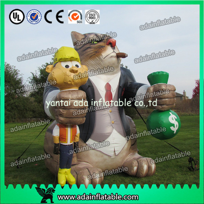 Giant 6m Cartoon Inflatable Cat Commerical Advertising For Outdoor/ Event Animal Mascot
