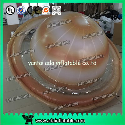 Customized 2m Inflatable Planet Decoration Lighting Inflatable Saturn