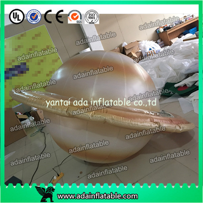 Customized 2m Inflatable Planet Decoration Lighting Inflatable Saturn
