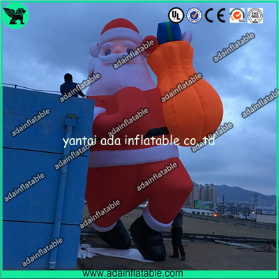 New Brand Christmas Advertising Decoration 6m Climbing Inflatable Santa Claus Cartoon
