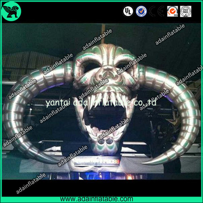 8m Halloween Event Decoration Inflatable Skull/Stage Decoration Inflatable Skeleton Head