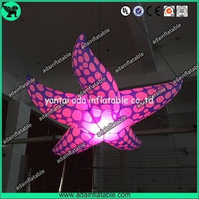 New Brand Event Decoration Lighting Blue Inflatable Starfish/Ocean Event Decoration
