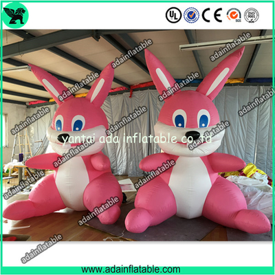 Cute Pink Inflatable Rabbit,Giant Pink Inflatable Bunny, Party Inflatable Animal