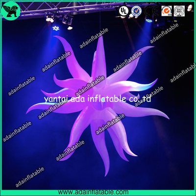 Beautiful Club White Event Decoration Inflatable Hanging LED Lighting Star 1.5M
