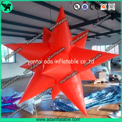 Lighting Inflatable Star, Red Star Inflatable,Event Ceiling Inflatable Star