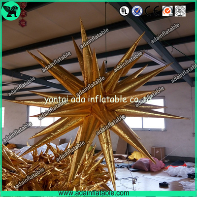 Event Ceiling Inflatable,Golden Inflatable Star,Party Golden Inflatable
