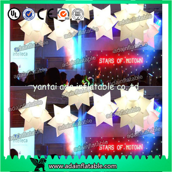 1M Wedding Decoration Inflatable Star White Star For Event Hanging Decoration