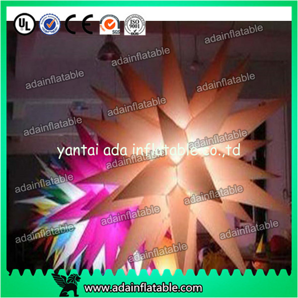 Color Customed LED Lighting Inflatable Stars For Parties Decoration