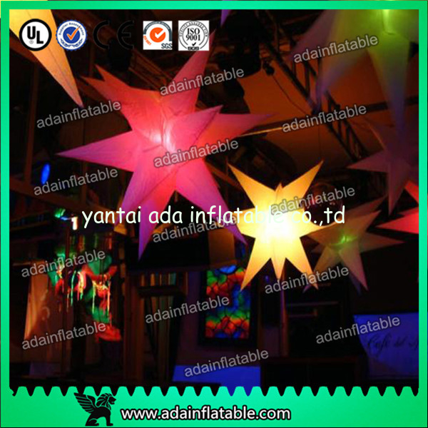 Customized Inflatable Lighting Decoration / Inflatable Air Star Balloon For Party