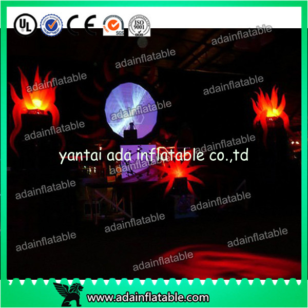 Color Changing Inflatable Lighting Decoration , Beautiful Dia 1m Inflatable Star Lights