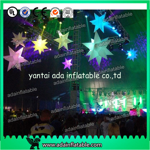 Colorful Oxford Cloth Inflatable Star Huge Inflatable Balloon with Blower