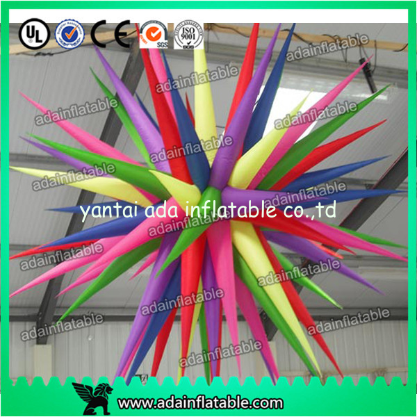 Customized Inflatable Lighting Decoration / Inflatable Air Star Balloon For Party