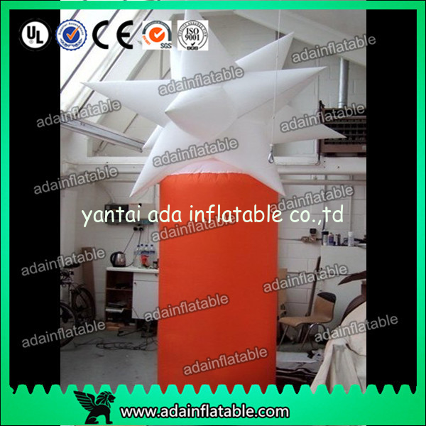 Inflatable Star Column With Lighting For Advertising Event Holiday Decoration