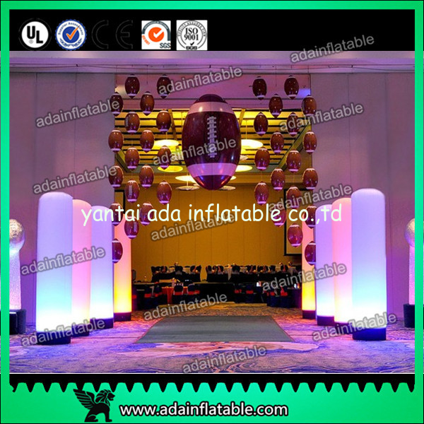 3M Wedding Stage Decoration Inflatable Column With LED Lighting
