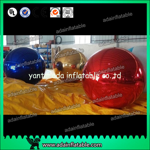 1m Inflatable Mirror Ball With Reflection Effect For Wedding Decoration
