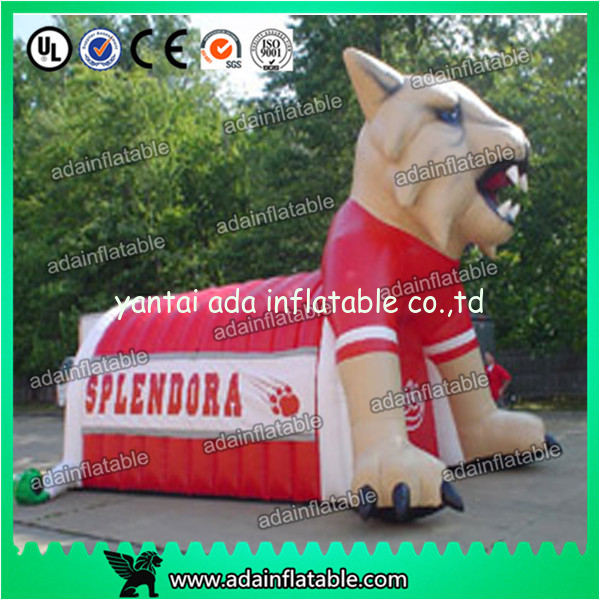 Sport Portable White Advertising Inflatables Dog Tunnel For Sport Event