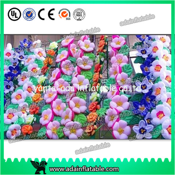 8m Customize Lighting Decoration Inflatable Flower Chain For Wedding Decoration