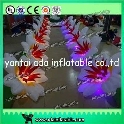 2017 Event Party Decoration New Design Inflatable Greenish Lily Flower Chain For Wedding