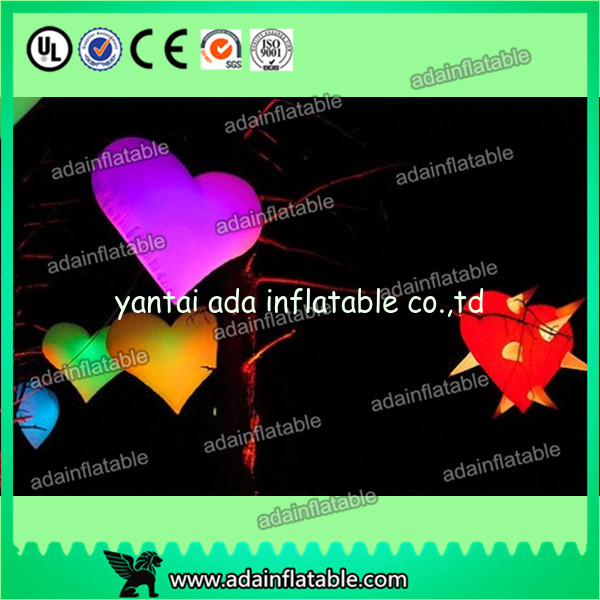 led giant inflatable heart for decoration,Event Party Hanging Decoration Inflatable