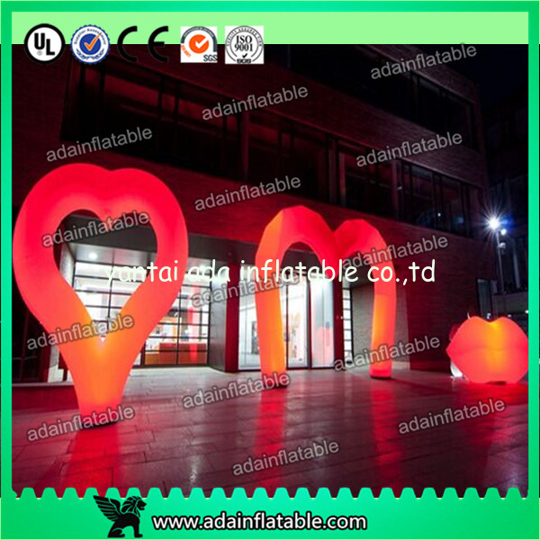 Valentine'S Day Decorative Inflatable Lighting Balloon Colorful Love Letters Shaped
