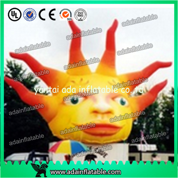 5m Giant Advertising Inflatable Sun with LED Light for Club and Party Decoration
