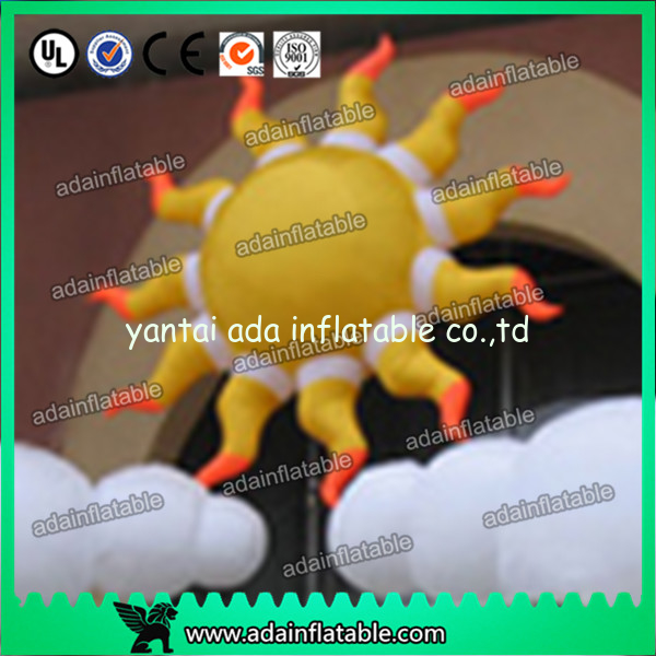 2m 210D Oxford Cloth LED Lighting Inflatable Sun Color Changing For Party Decoration