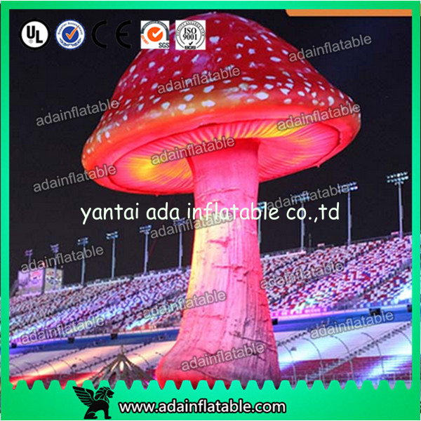 3.5mH Ligthting Inflatable Mushroom Props Model Oxford Material For Event Decoration