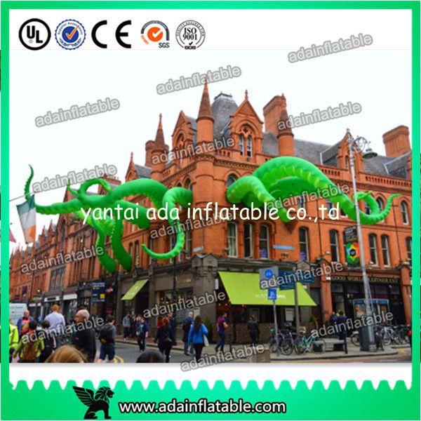 2017 New Brand Event Party Decoration Green Inflatable Octopus Legs 5M