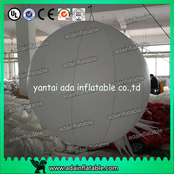 Factory Directly Supply Event Decoration White Inflatable Ball With LED Light