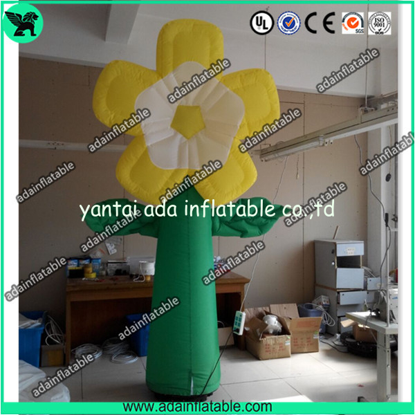 Summer Holiday Event Party Decoration Inflatable Yellow Flower With LED Light