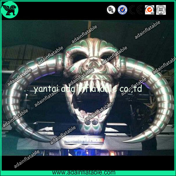 8m Halloween Event Decoration Inflatable Skull/Stage Decoration Inflatable Skeleton Head