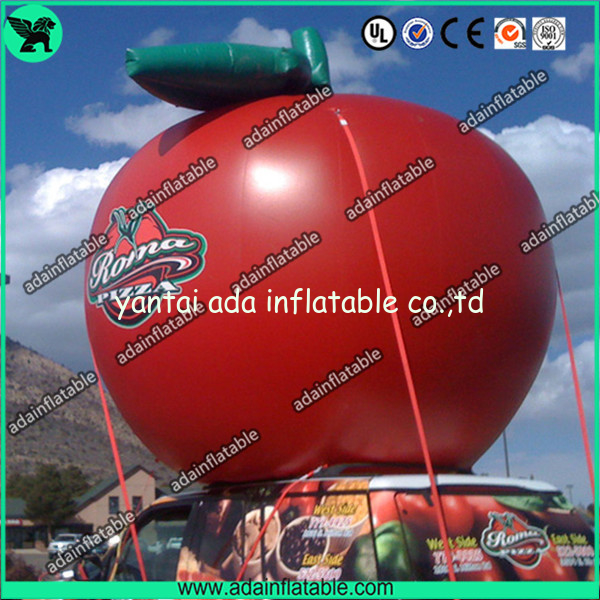 Event Fashionable Red Custom Inflatable Apple , Large Inflatable Advertising Products