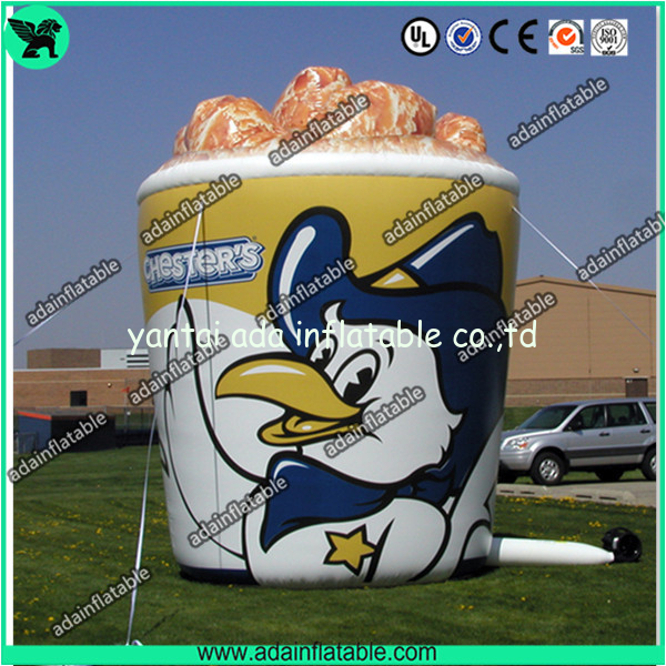 Oxford Cloth Outdoor Giant Inflatable Cup Model With Print For Chicken Promotional