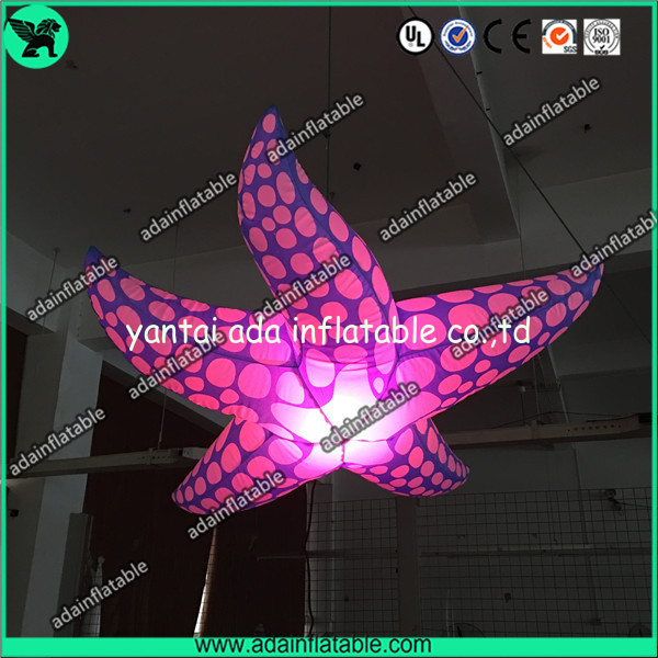 New Brand Event Decoration Lighting Blue Inflatable Starfish/Ocean Event Decoration