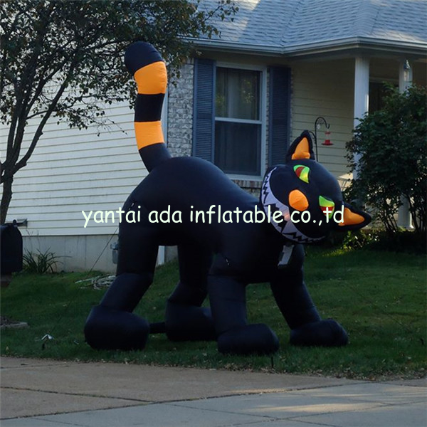 Black Inflatable Cat, Halloween Event Inflatable Cat Decoration,Inflatable Cat Costume